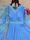 Nsr 783 Cotton Silk Heavy Embroidery Anarkali Readymade Suits